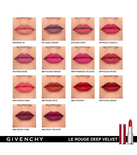 givenchy le rouge deep velvet 11|Givenchy sheer velvet 27.